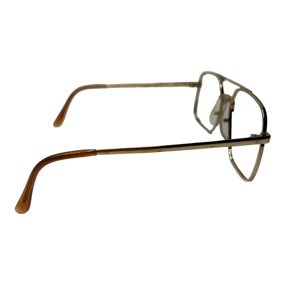 AOSafety Vintage Eyeglasses Frame AO787 OC-1000‎ 59-15-145 Gold Full Rim H3224